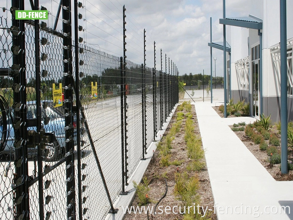 Perimeter Protection Wall Top Solar Powered Energizer Electric Wire Security Fence